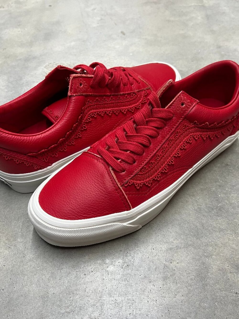 Vans Off The Wall LX Old Skool Chou Chou Racing Red Men's Sz 8 VN000VB3UZQ - New